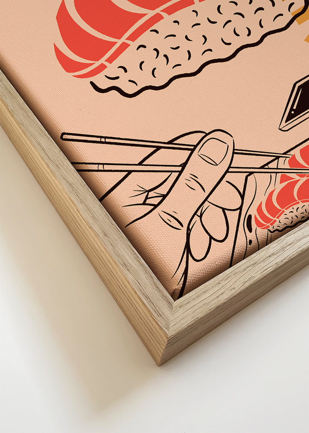 Keuken kunst Nigiri zalm poster