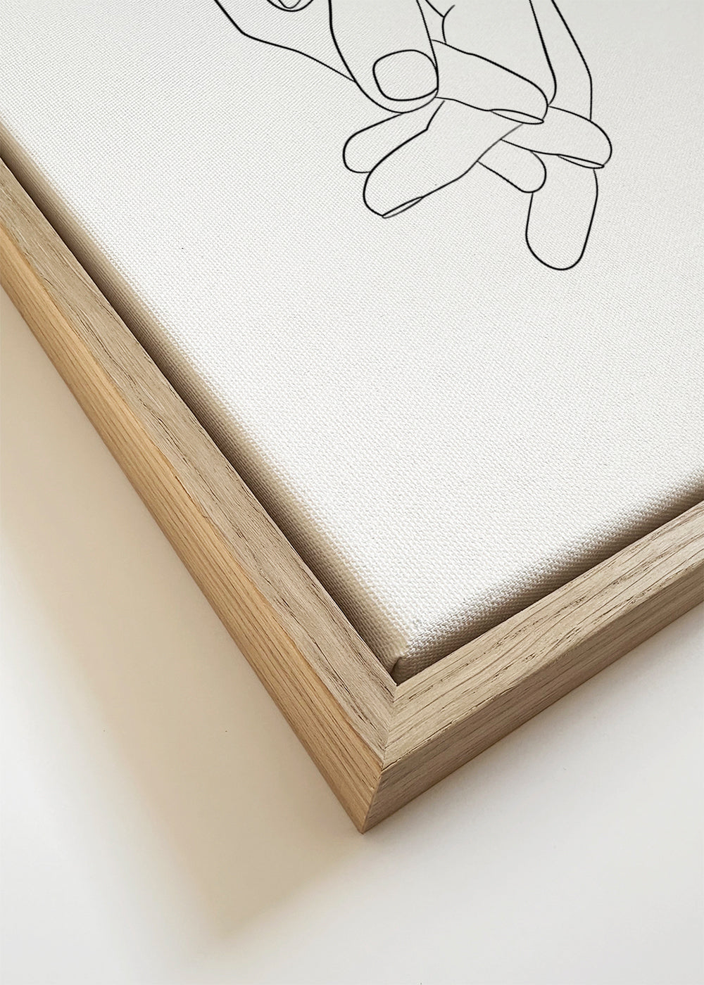Illustratie verbonden handen minimal