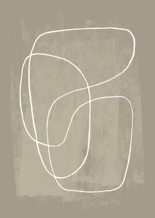 Minimalistisch design organische lijnen beige