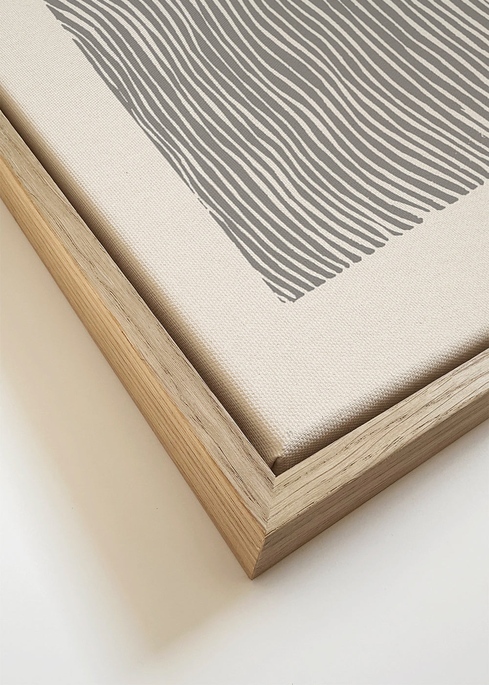 Minimalistische poster met golvende lijnen