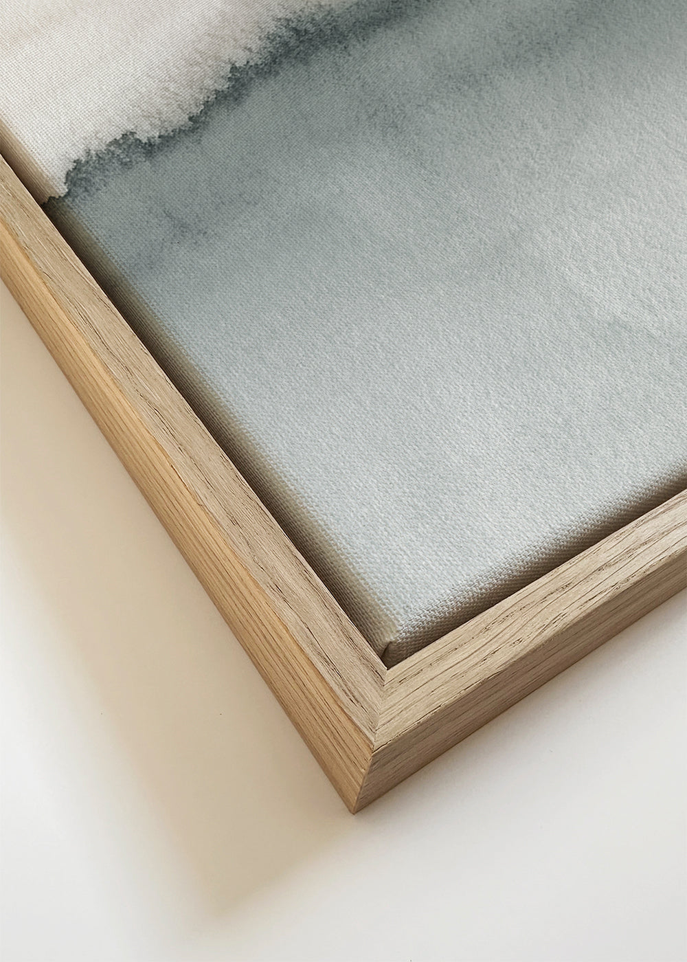 Minimalistisch aquarel landschap in grijs