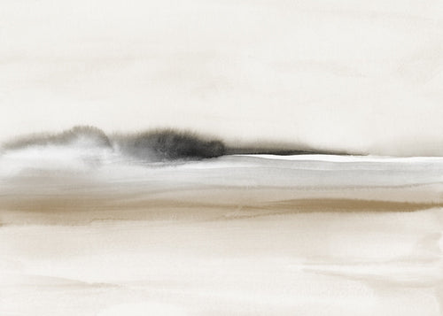 Landschapskunst wazige sepia horizon