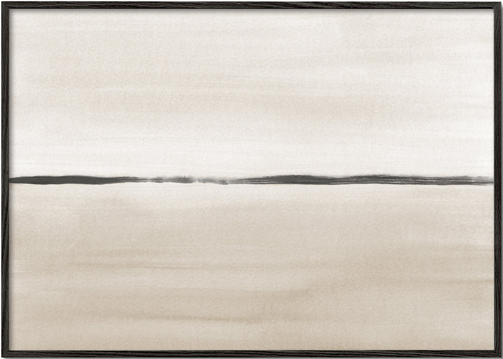 Minimalistische horizon in beige tinten
