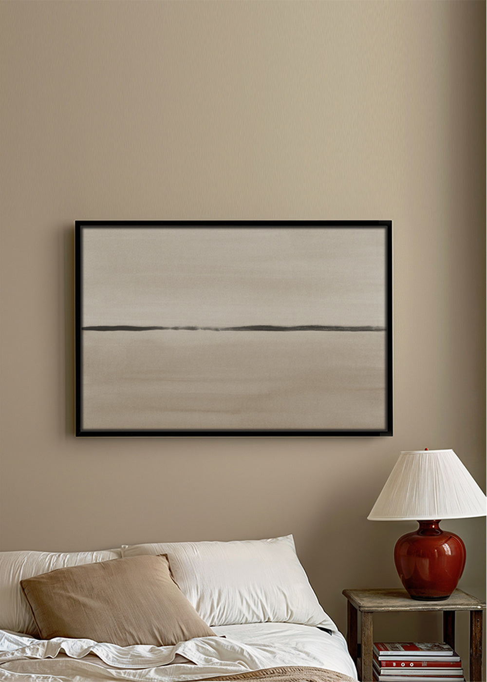 Minimalistische horizon in beige tinten