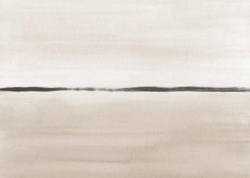 Minimalistische horizon in beige tinten