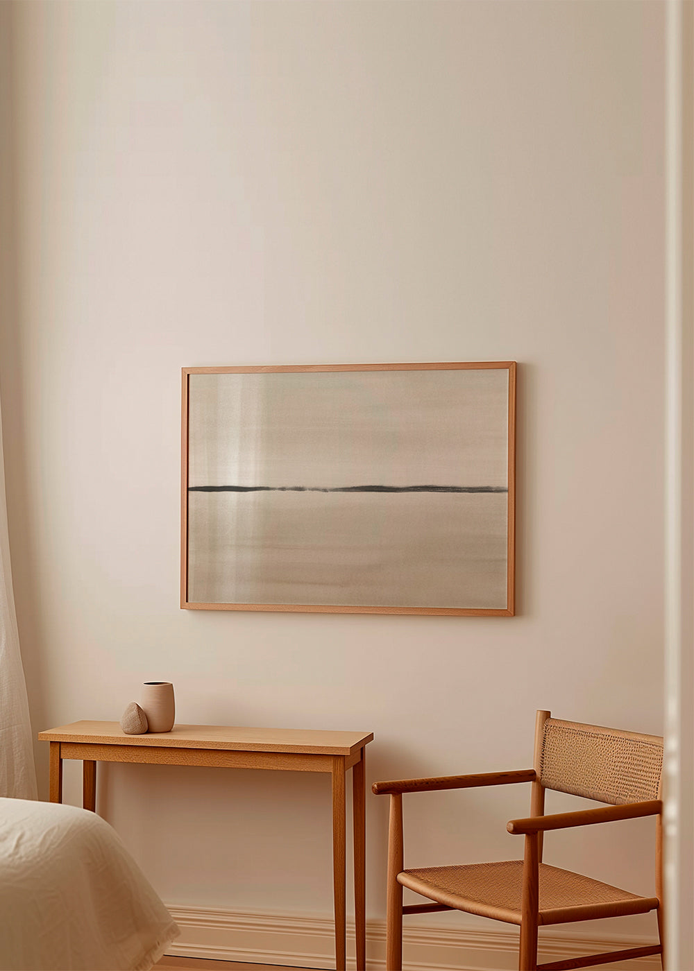 Minimalistische horizon in beige tinten