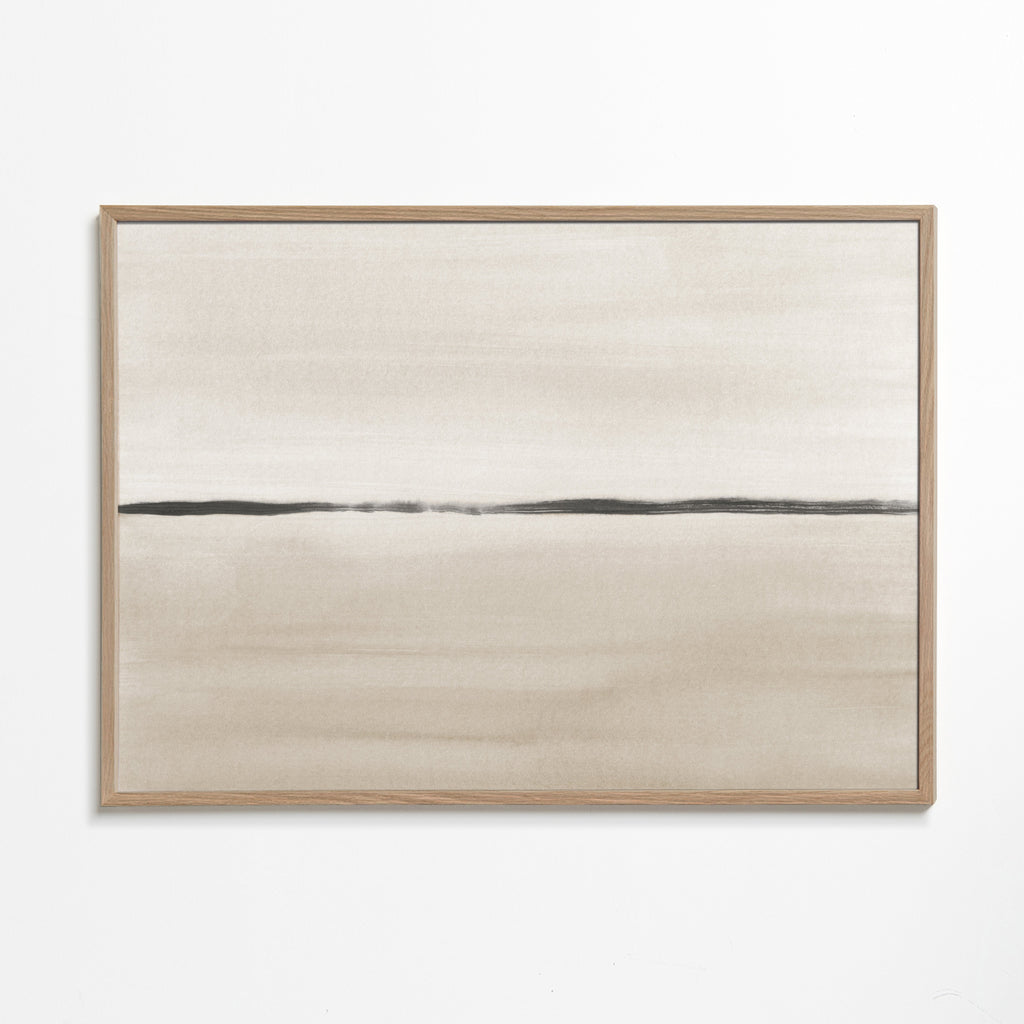 Minimalistische horizon in beige tinten
