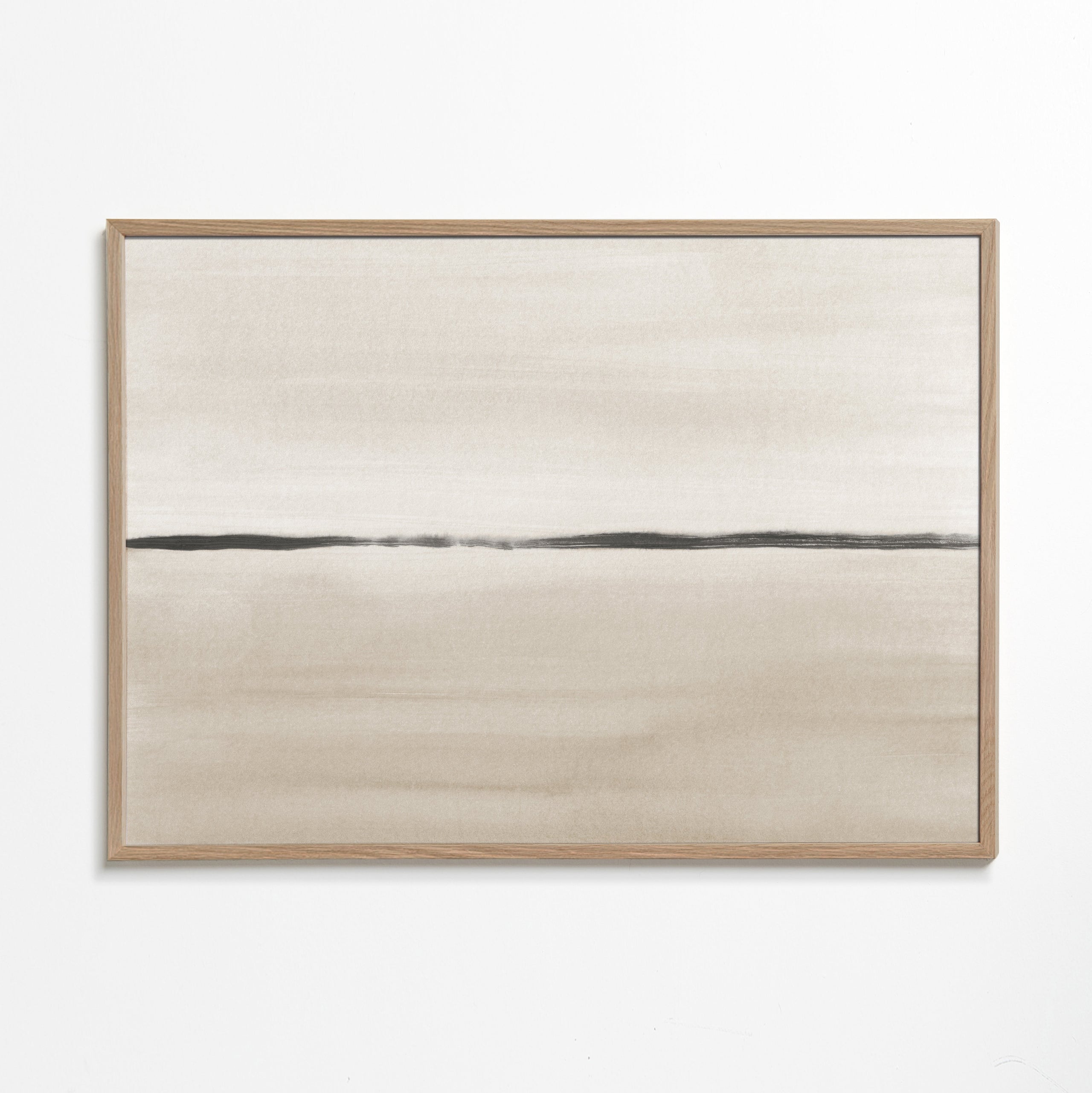 Minimalistische horizon in beige tinten