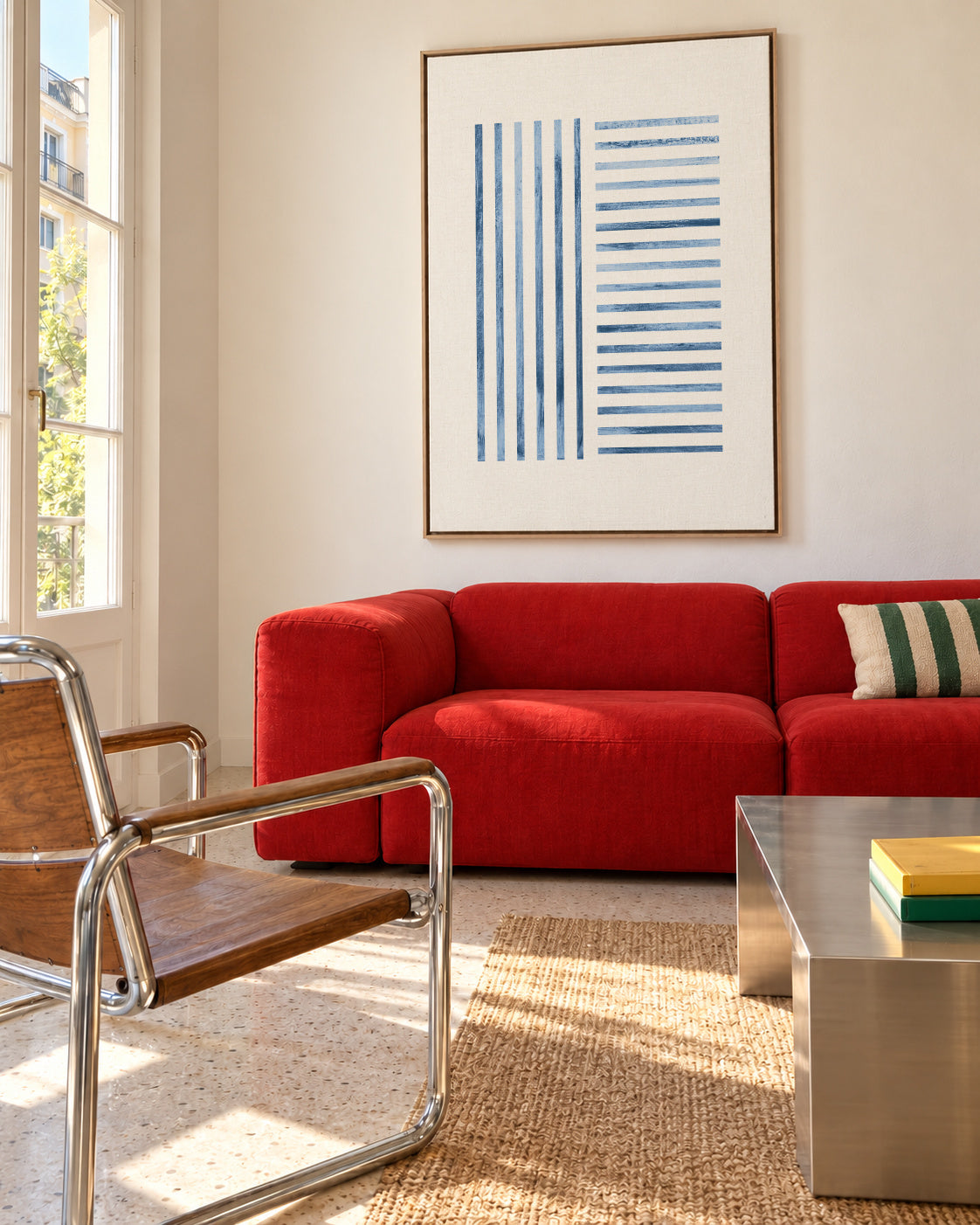 Edge 02 - Framed canvas in an interior