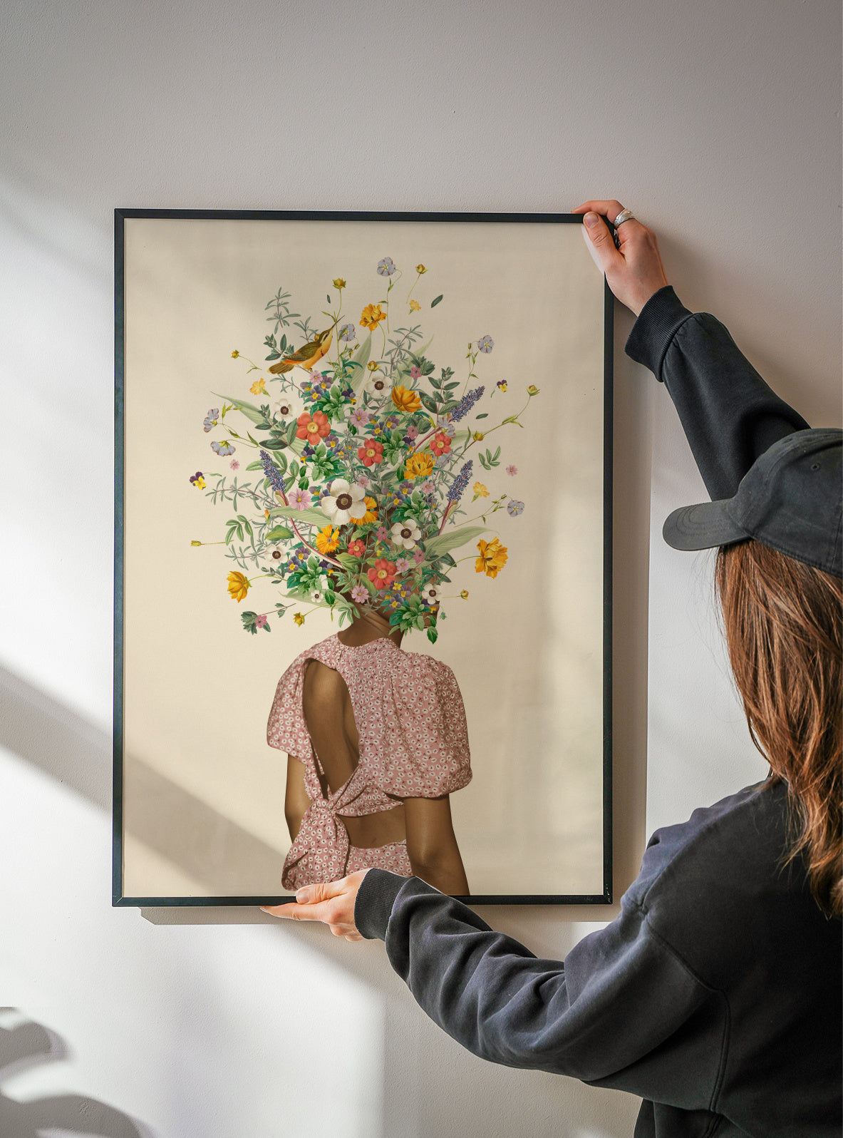 Wildflower bouquet - Framed poster detail