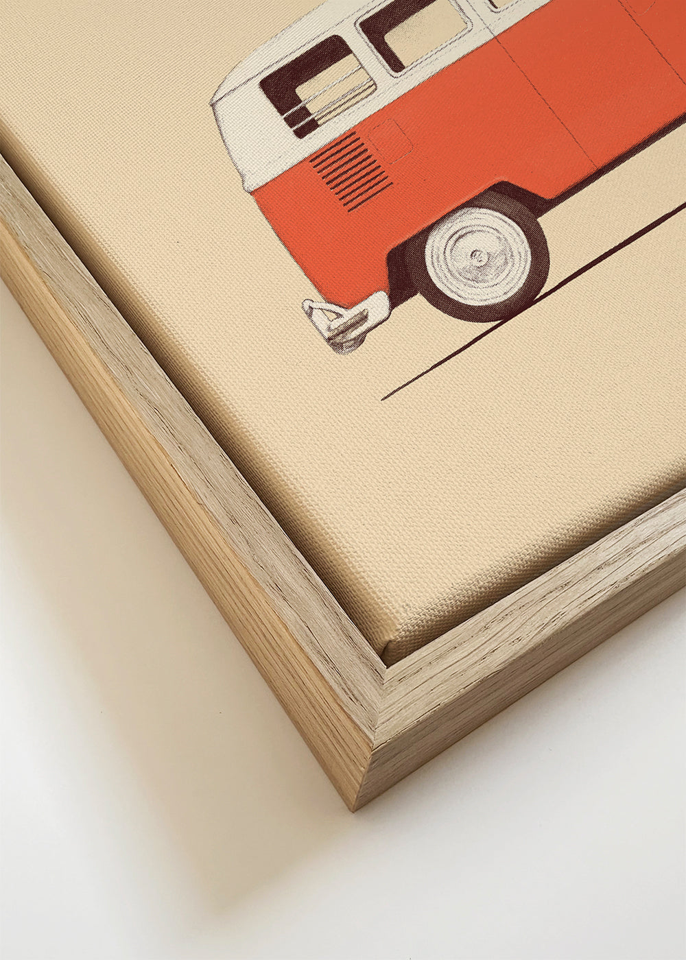 Vintage rode bus illustratie