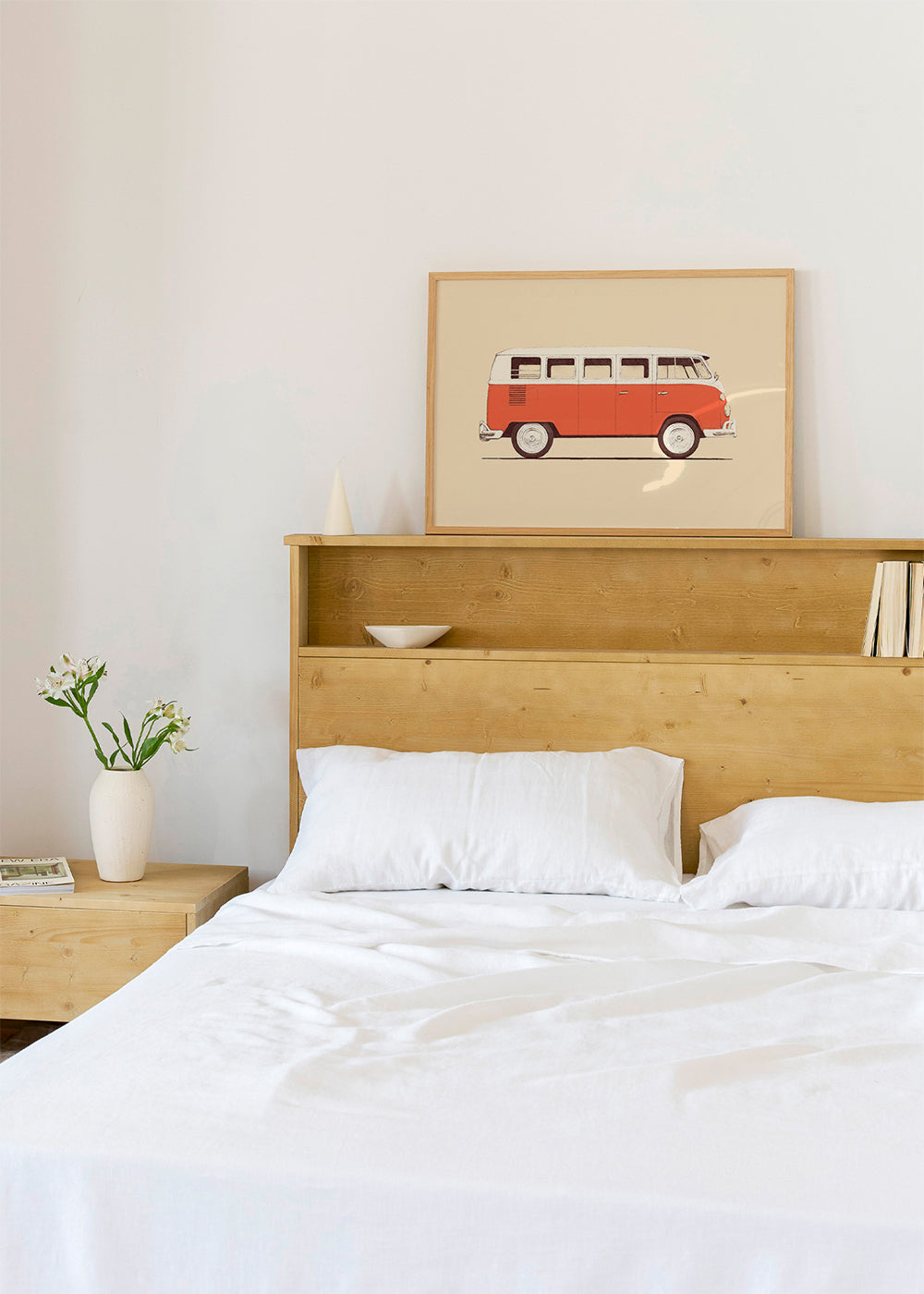 Vintage rode bus illustratie