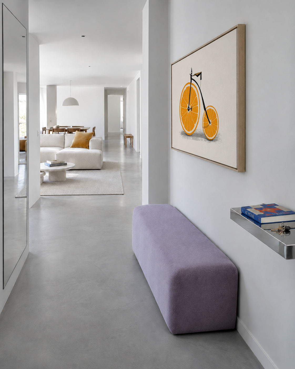 Vitamin - Framed canvas in an interior
