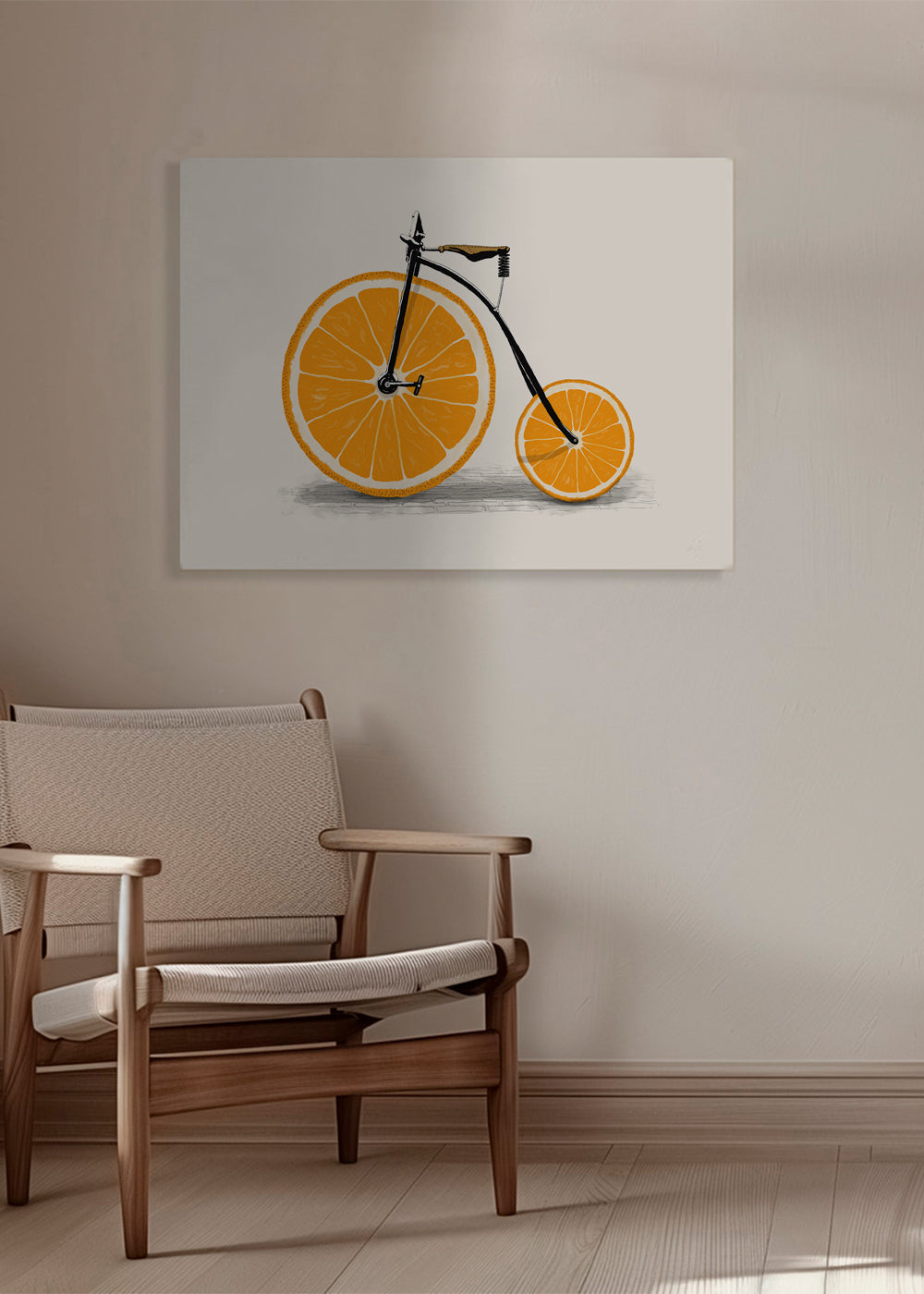 Keuken kunst: sinaasappelfiets