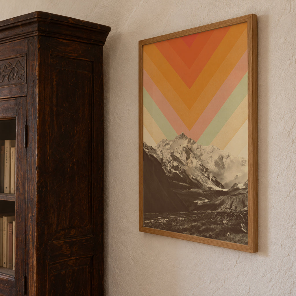Mountainscape 2 - Framed poster detail