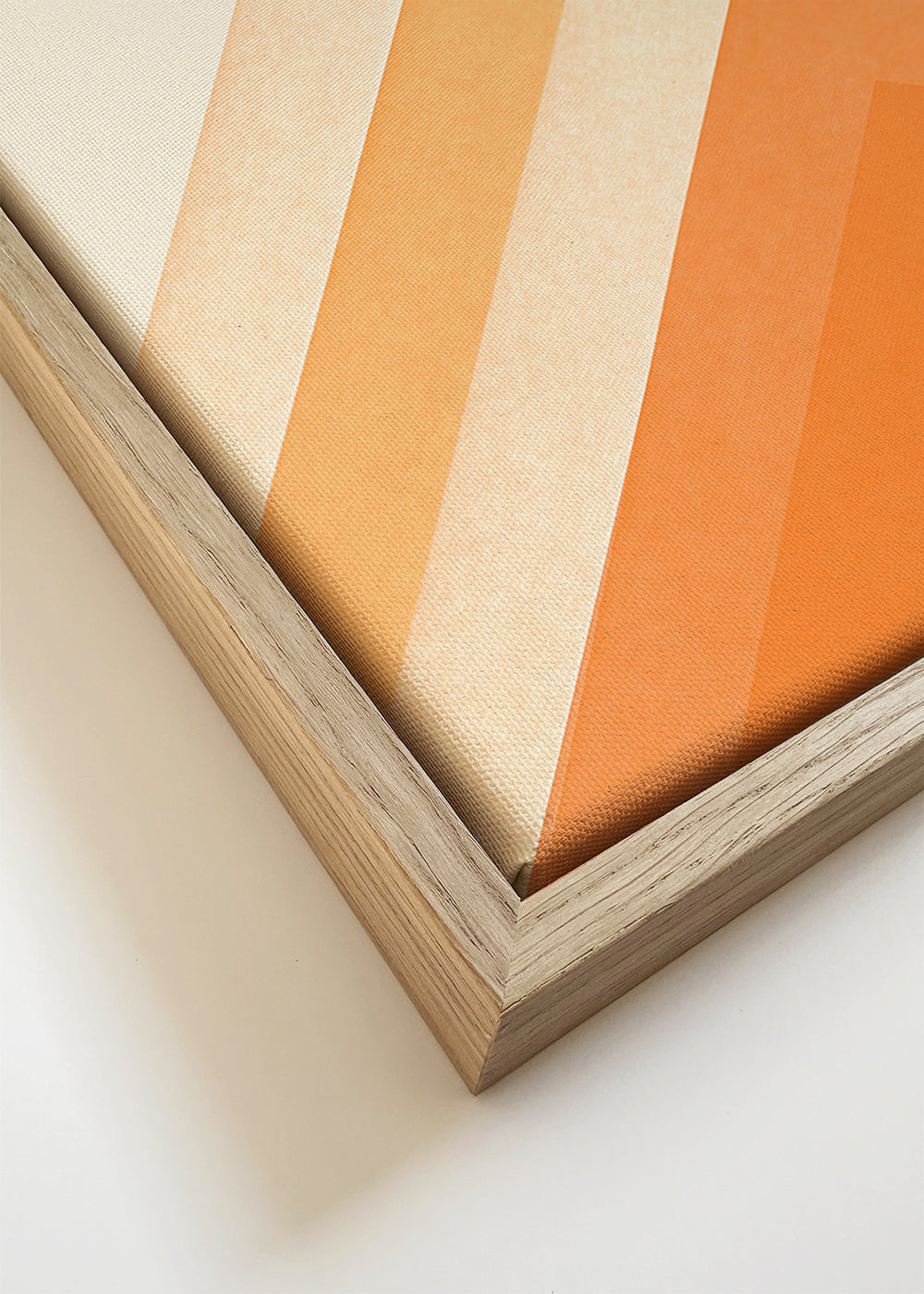 Geometrische poster met zon en minimalistische pieken