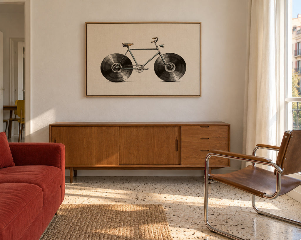Velophone - Framed canvas in an interior