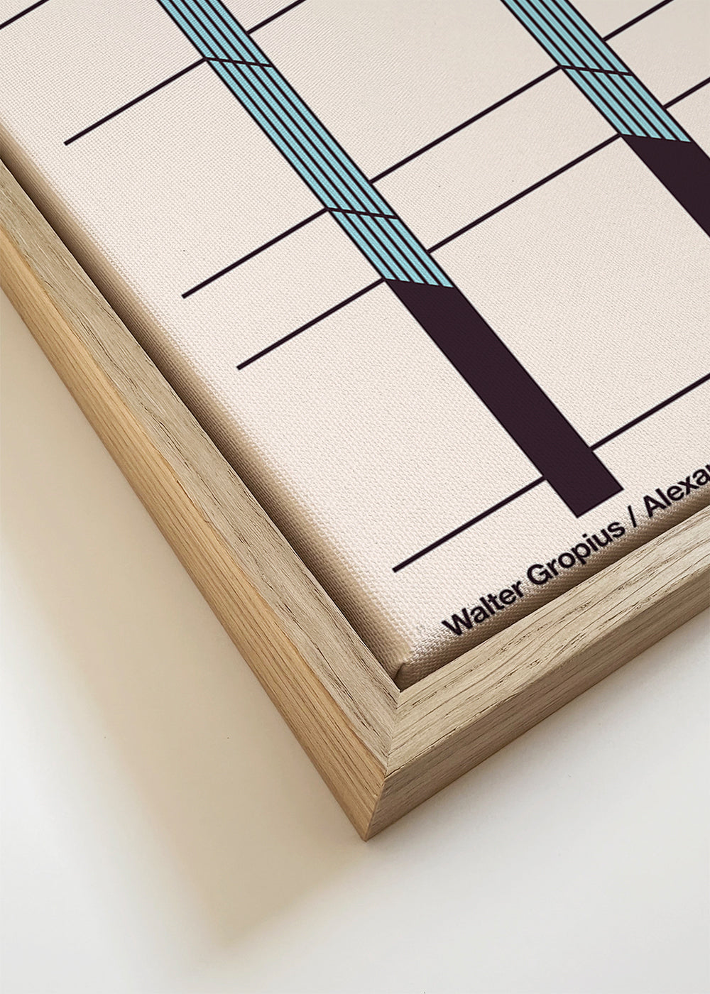 Geometrische poster Bauhaus Archiv gevel