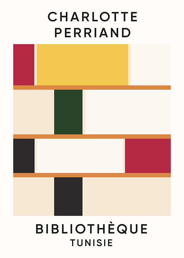 Geometrisch kunstwerk plank kleurvlakken