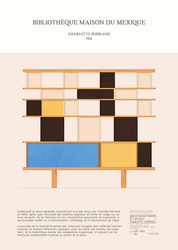 Illustration modulares Regalsystem 1955