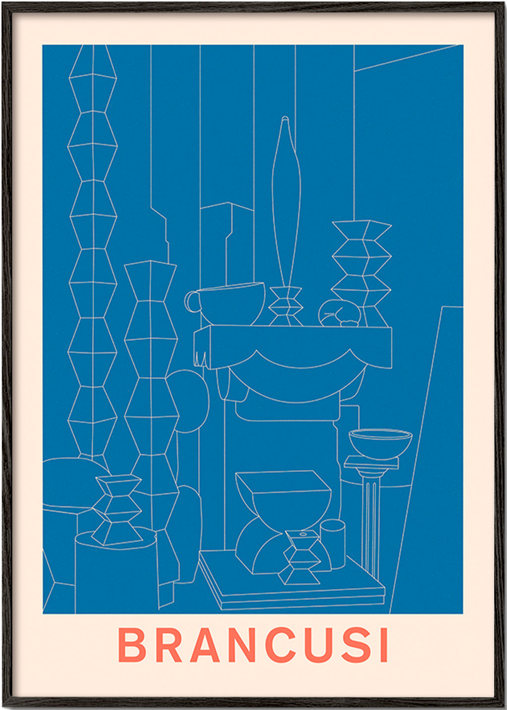 Geometrische Illustration Brancusi