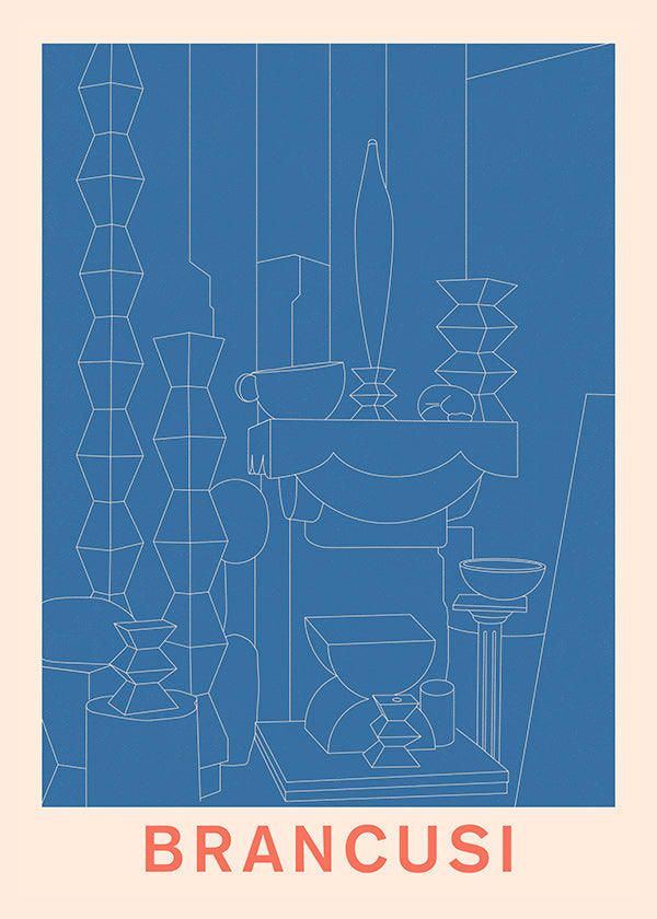 Geometrische Illustration Brancusi