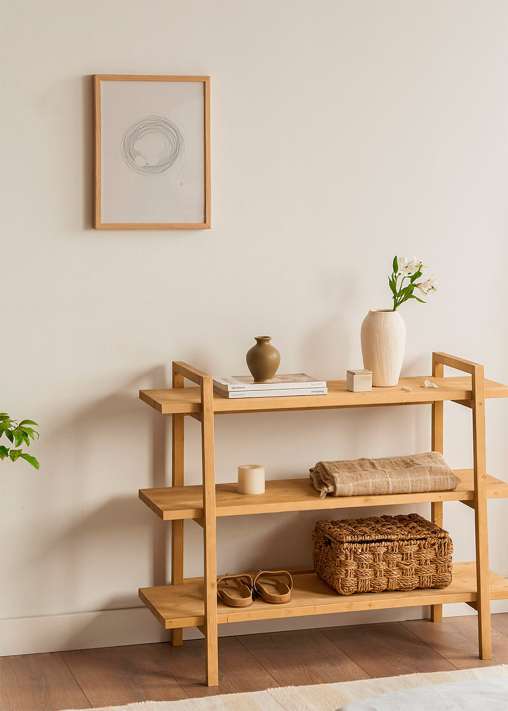 Minimalistisch design: nest in lijnkunst