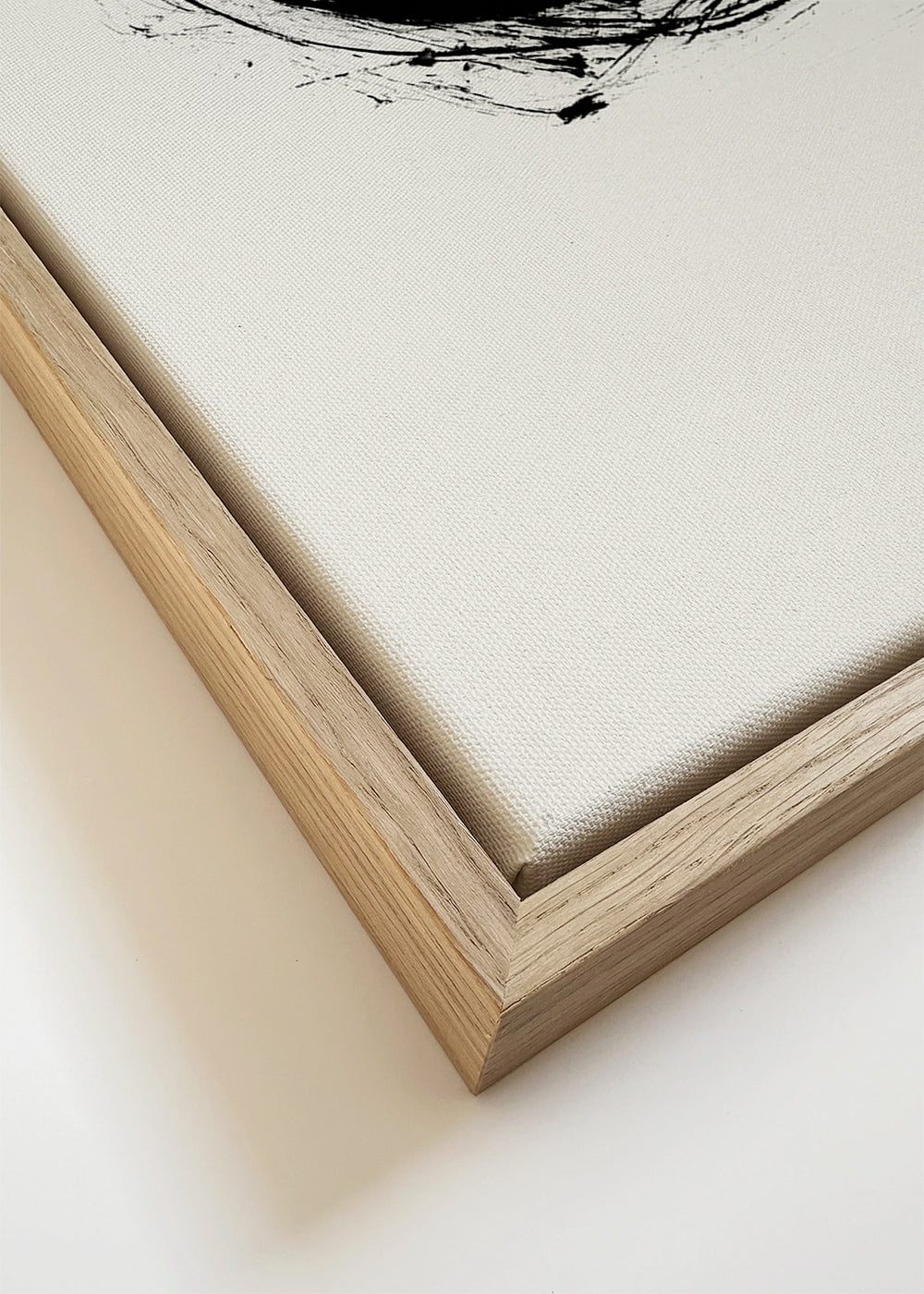 Minimalistisch ontwerp met gebaar cirkel