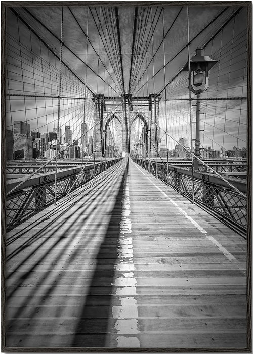 Keuken kunst Brooklyn Bridge zwart-wit