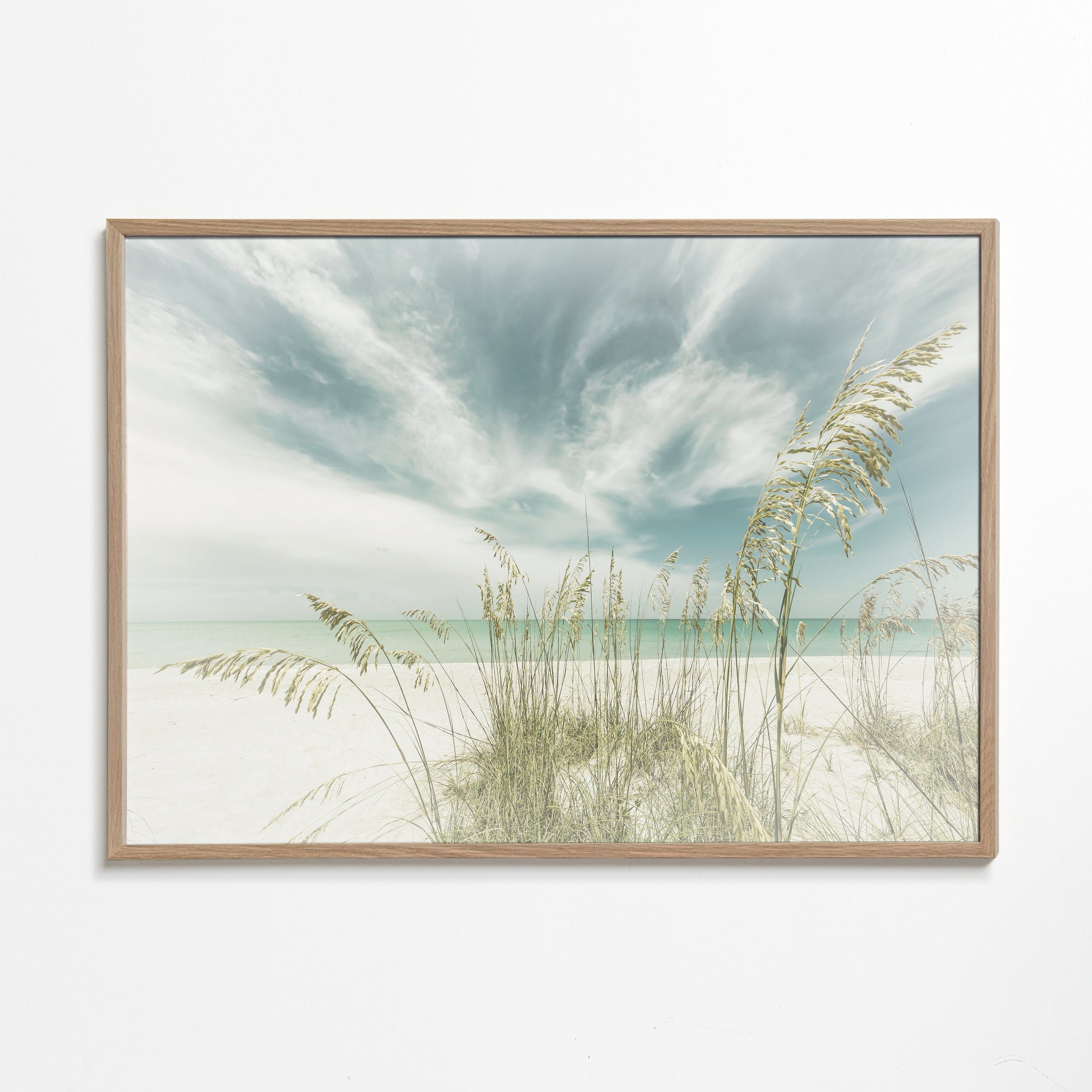 Landschap kunst: rustige strand met duingras