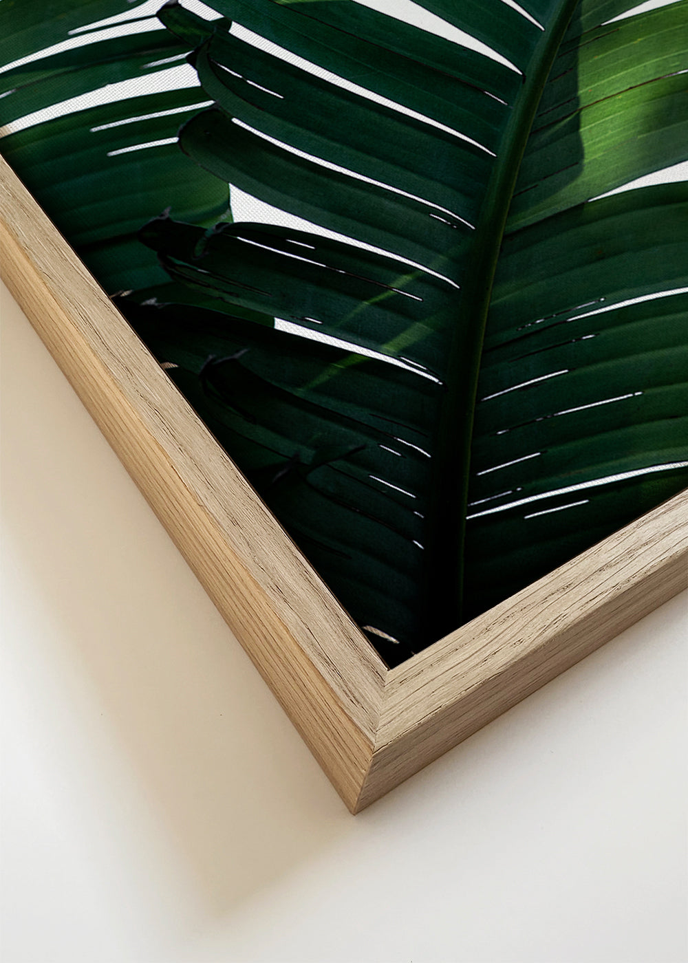 Botanische print groene bladeren verticaal