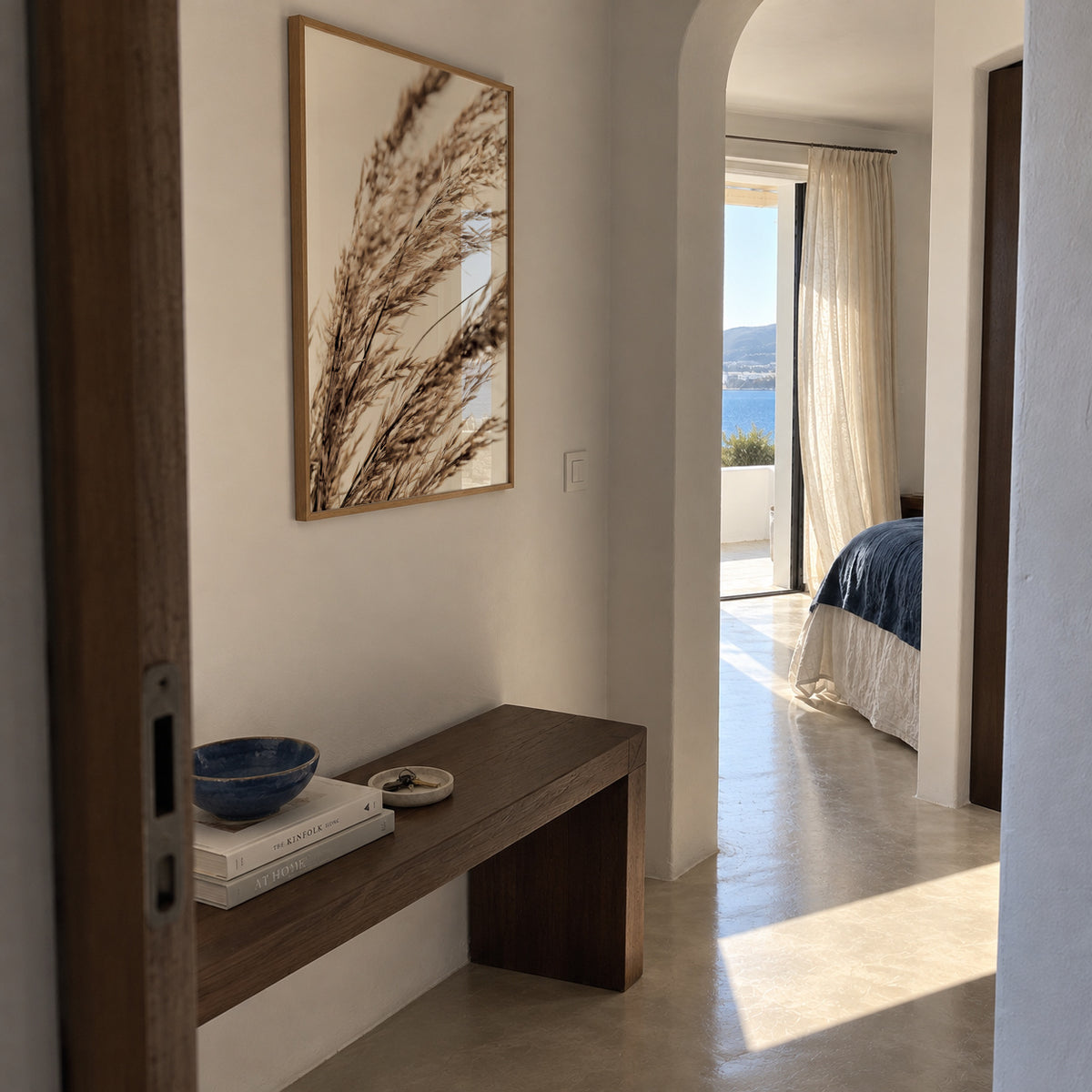Grass 14 - Framed poster in an interior
