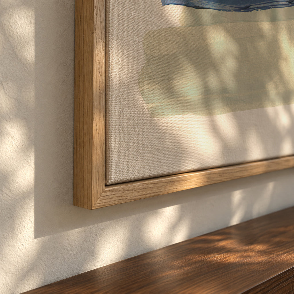 Abstract Brush Strokes 49 - Framed canvas detail