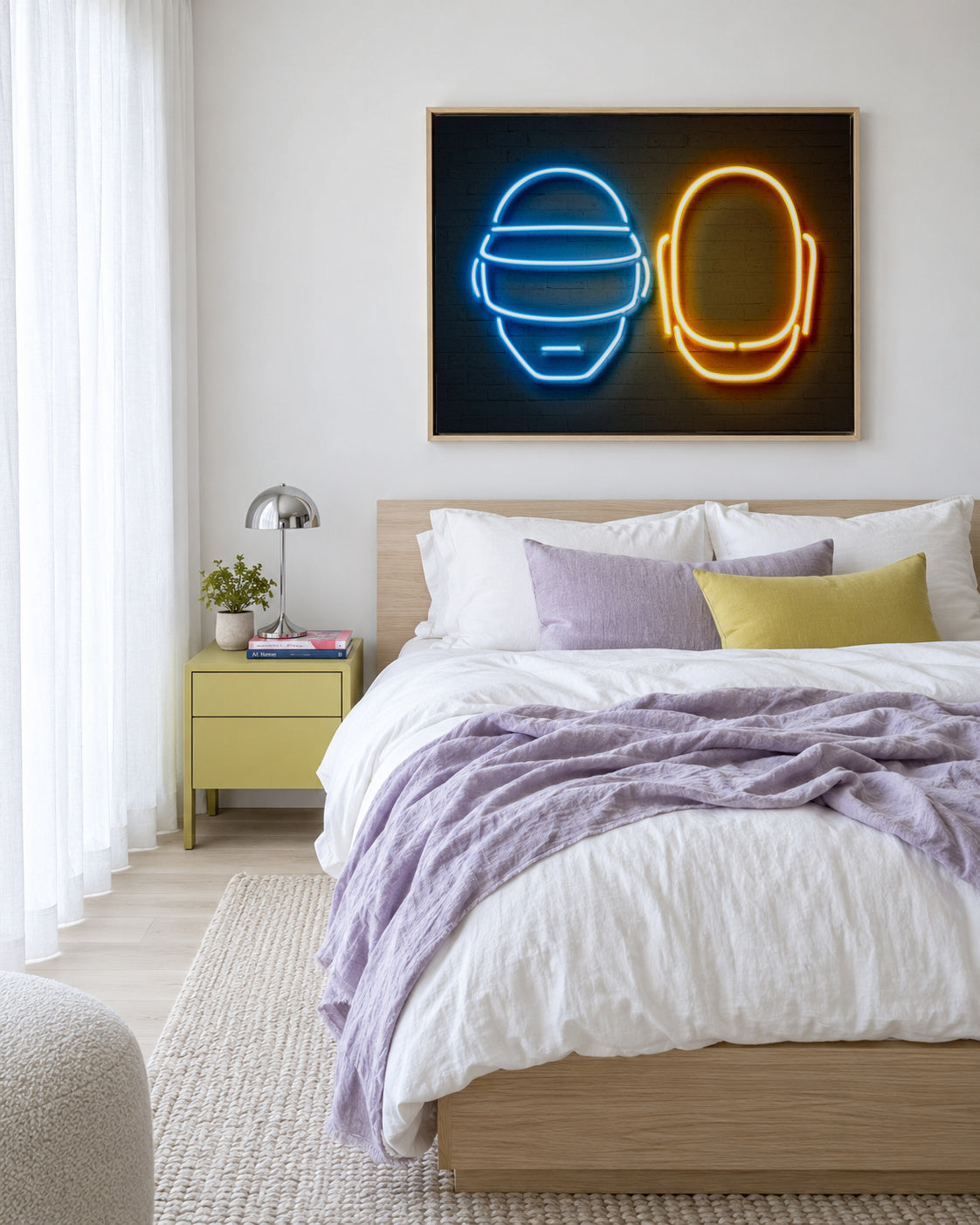 Daft Punk - Framed canvas in an interior