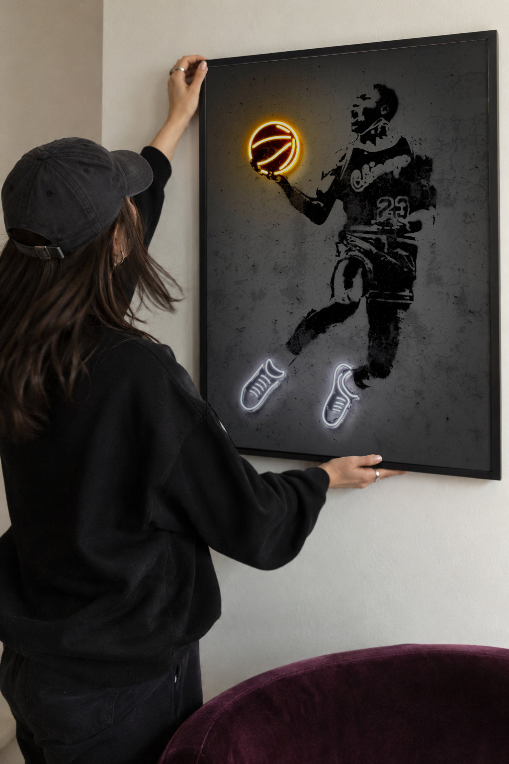 Michael Jordan - Framed poster detail