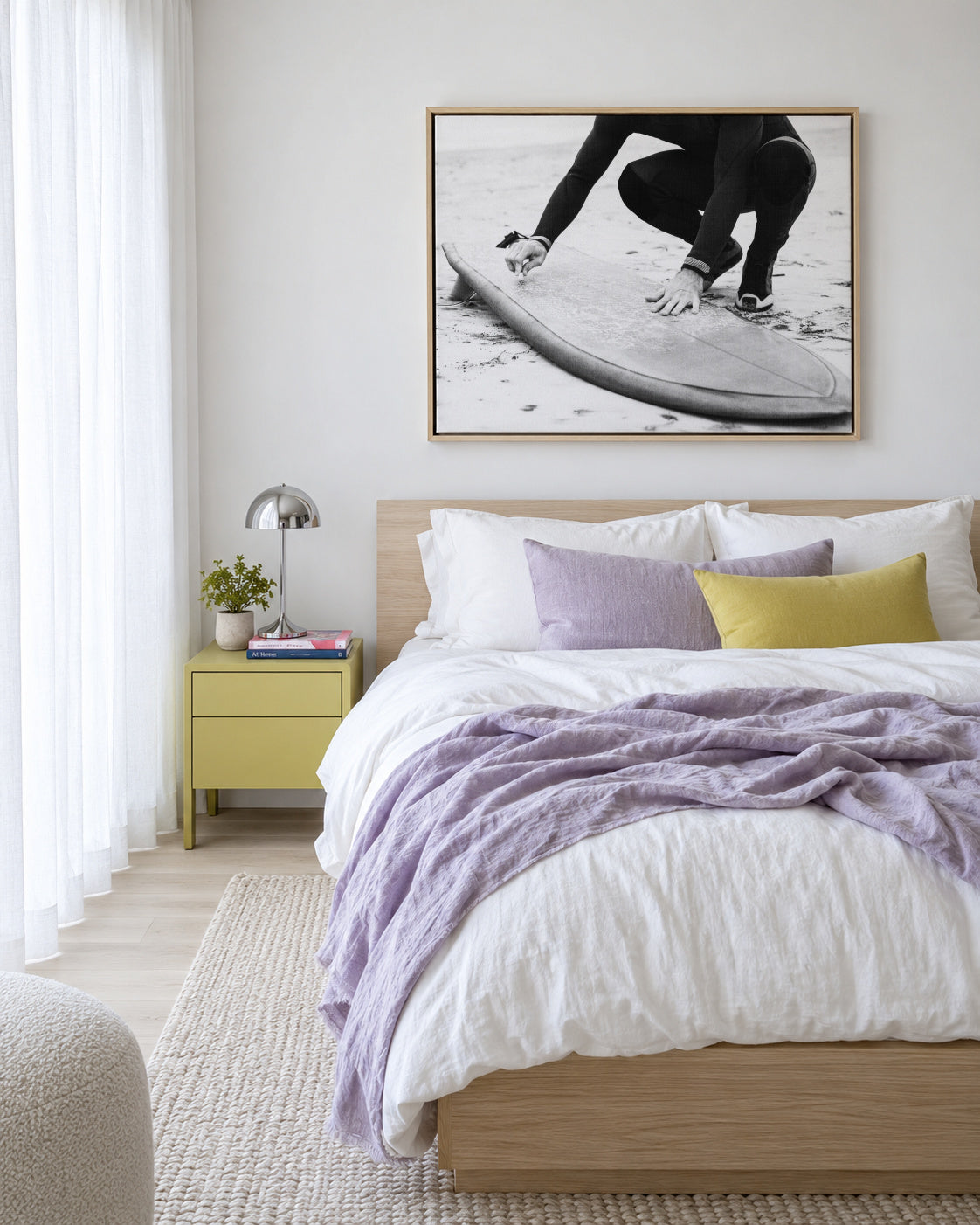 Time To Get Salty 3 - Framed canvas in an interior