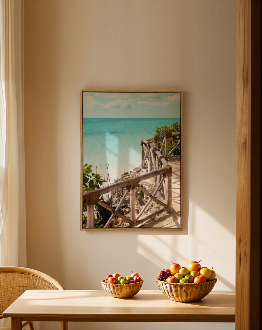 Walk With Me - Framed canvas in an interior