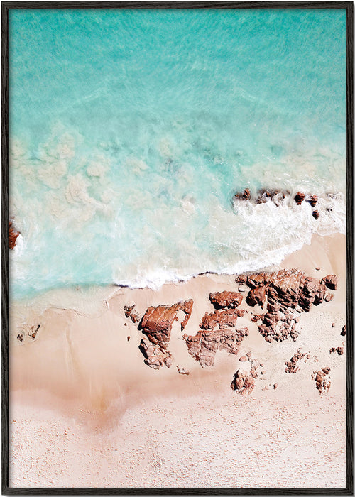 Luchtfoto van het strand