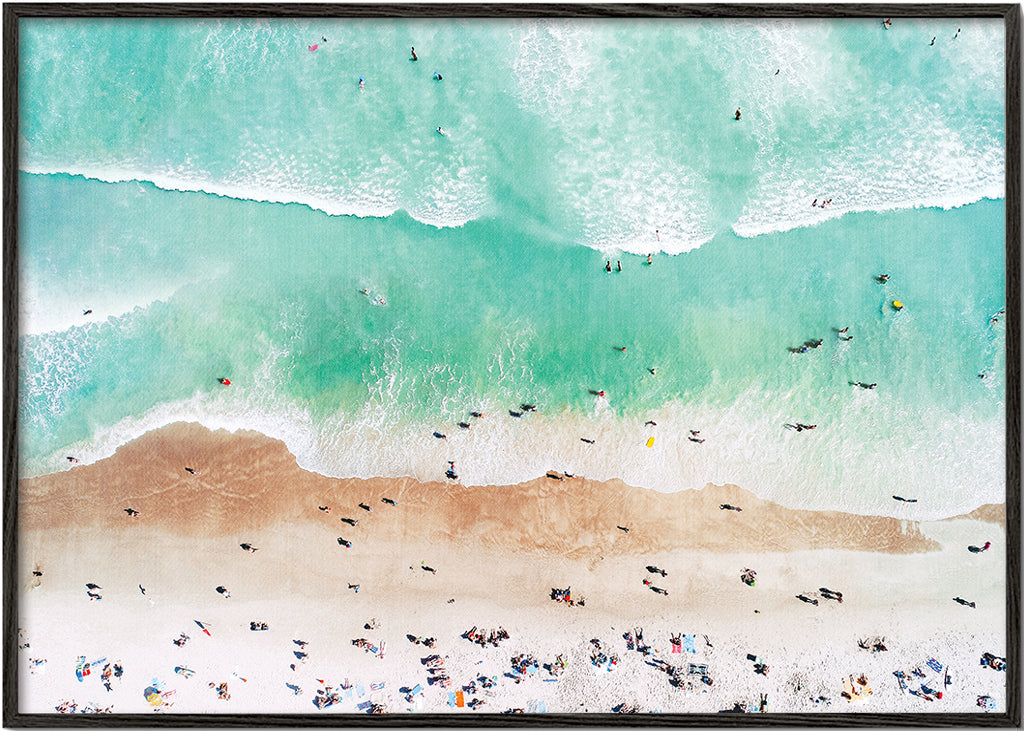 Landschap kunst: luchtfoto van turkooizen strand