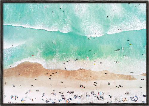 Landschap kunst: luchtfoto van turkooizen strand