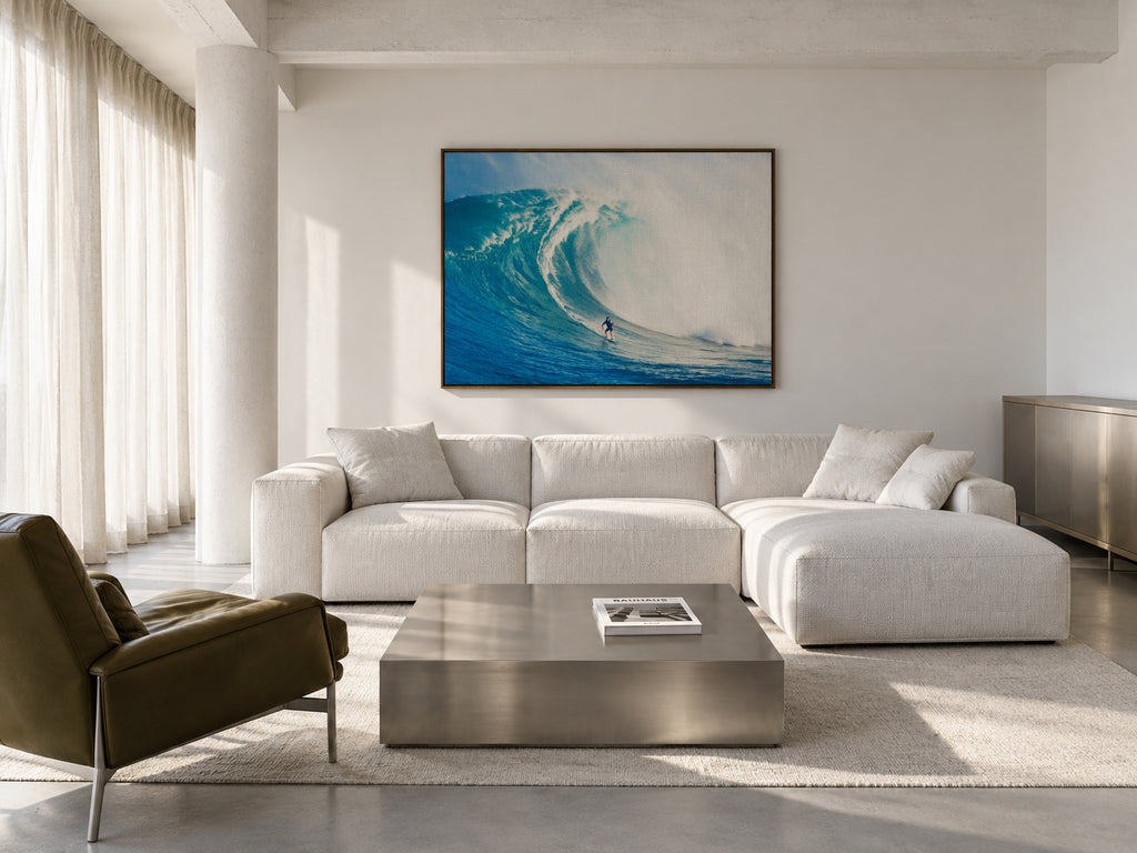 Wild Surf - Framed canvas in an interior
