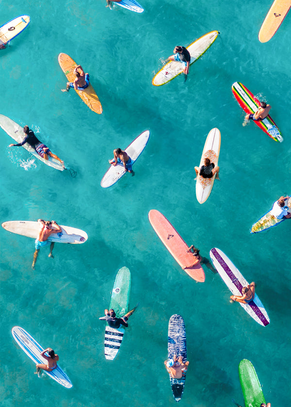 Surfers Traffic Jam