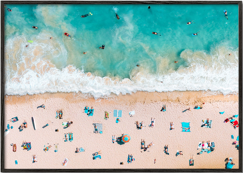 Landschap kunst: luchtfoto van strand