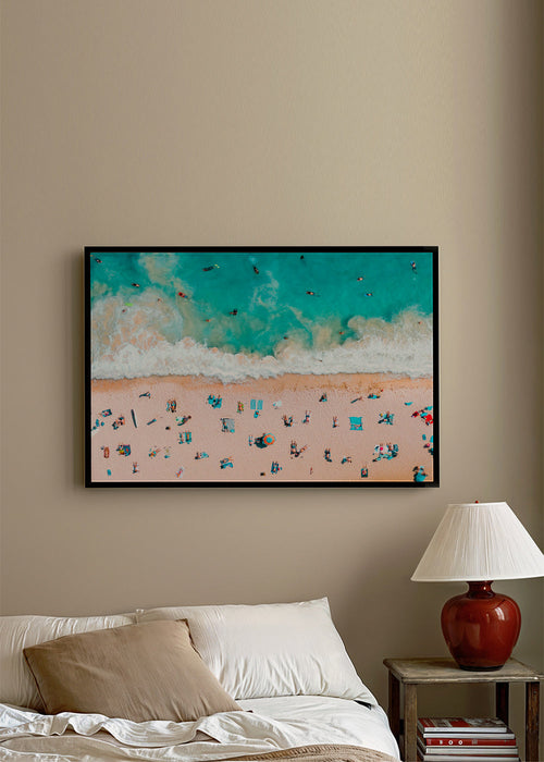 Landschap kunst: luchtfoto van strand