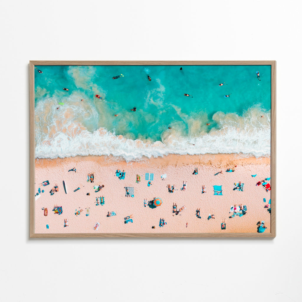 Landschap kunst: luchtfoto van strand