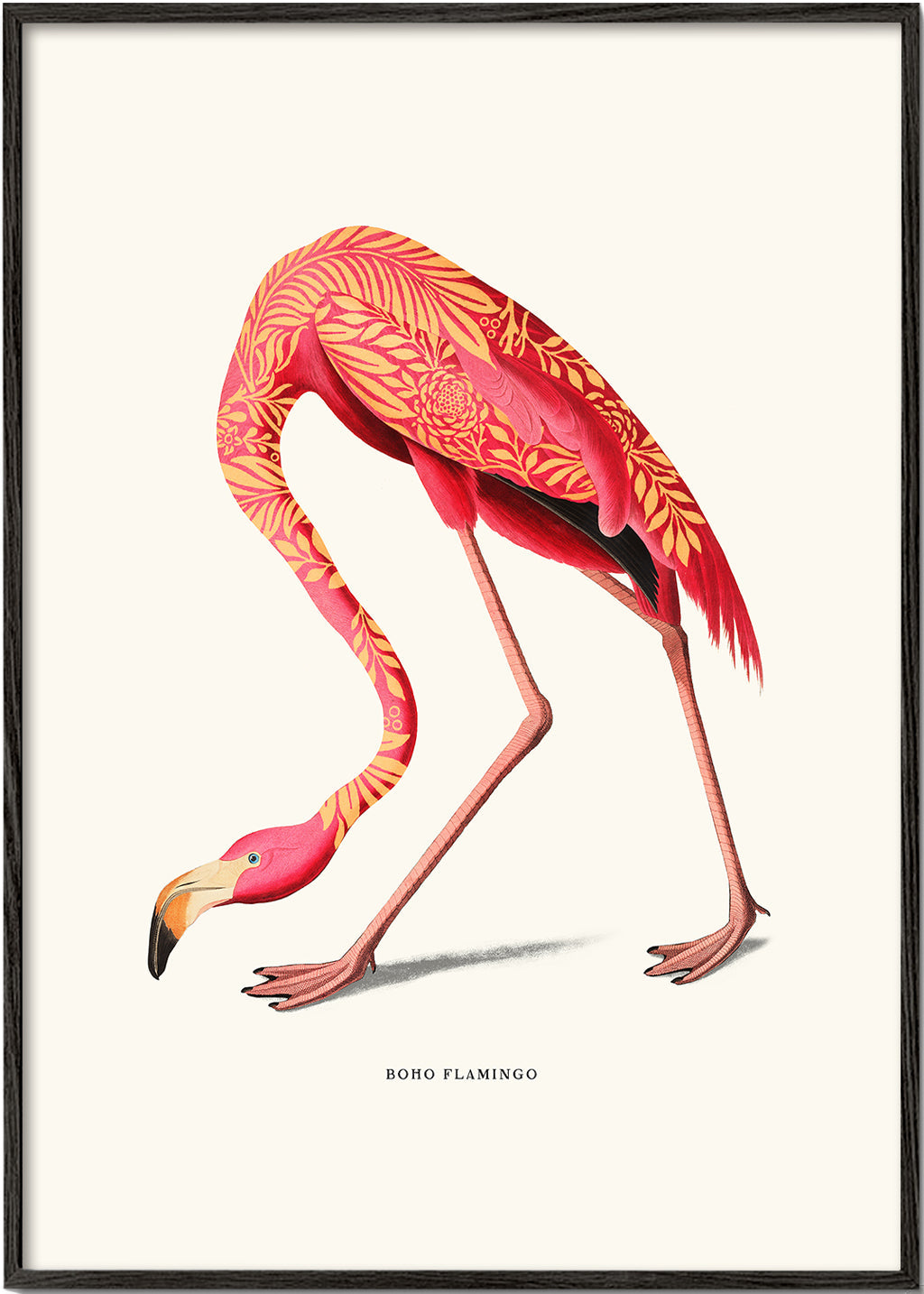 Boho flamingo illustratie