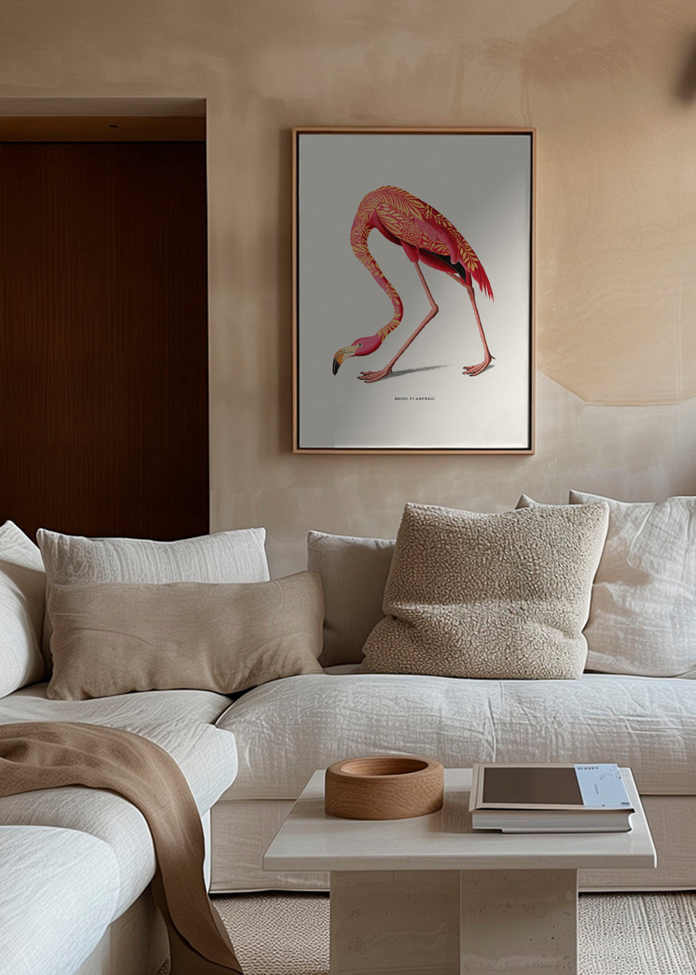 Boho flamingo illustratie