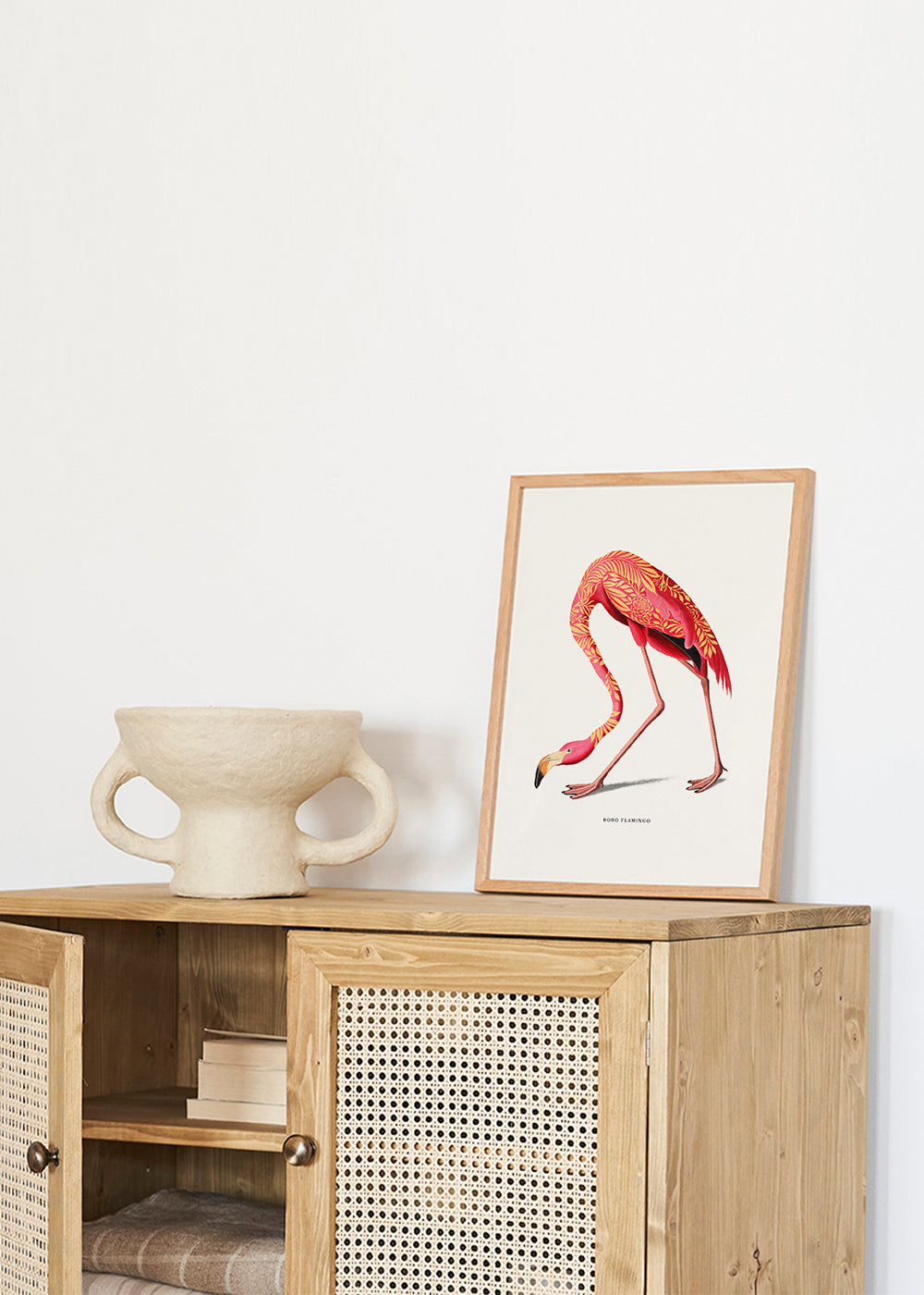 Boho flamingo illustratie
