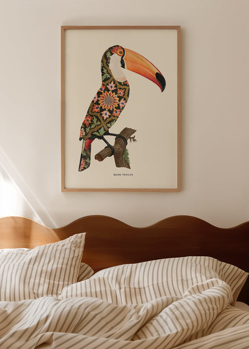 Boho-toekan met patroonveren