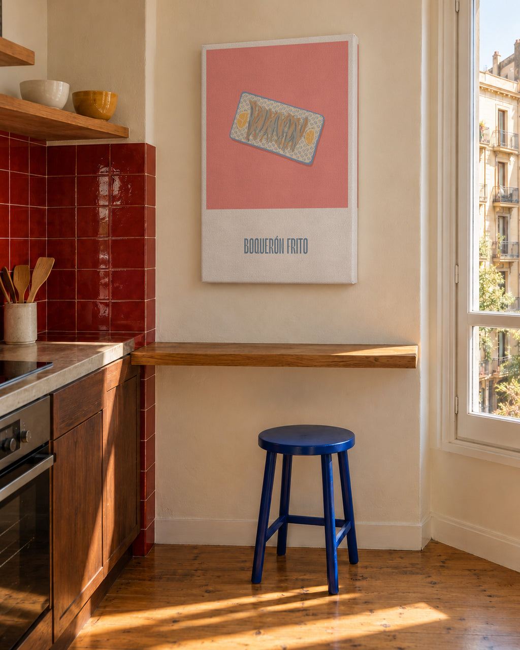 Boquerón frito - Unframed canvas in an interior